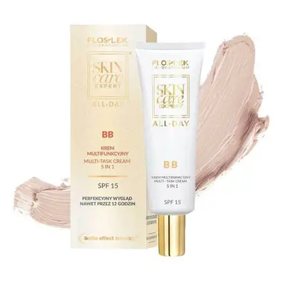 Flos-Lek Skin Care Expert BB, crema multifunzionale, 5in1, SPF 15, 50 ml