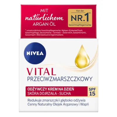 Nivea Vital Crema da giorno nutriente antirughe, SPF 15, 50 ml