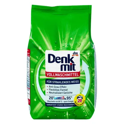 Denkmit Detersivo in polvere per bucato bianco 20sp, 1,35 Kg