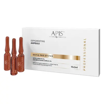 Apis Fiala depigmentante con -arbutina 1% e complesso schiarente 2%, 10x3ml