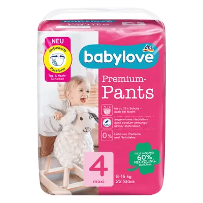 Pannolini Babylove Panty taglia 4, 22 pz