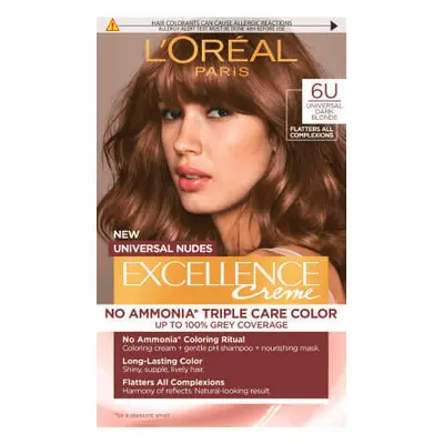 Loreal Paris EXCELLENCE CREME Tintura permanente 6U biondo scuro, 1 pz