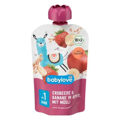 Babylove Buste Fragola Banana e Cereali ECO, 1+, 100 g