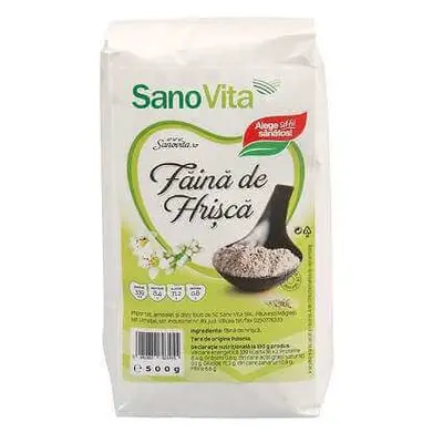 Farina integrale di grano saraceno, 500 g, Sanovita