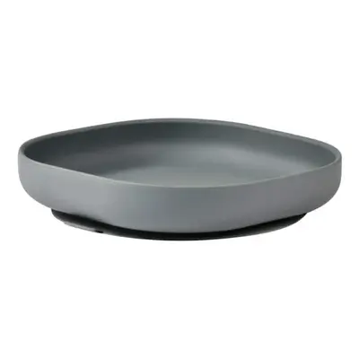 Placca in silicone con ventosa, Mineral Grey, Beaba