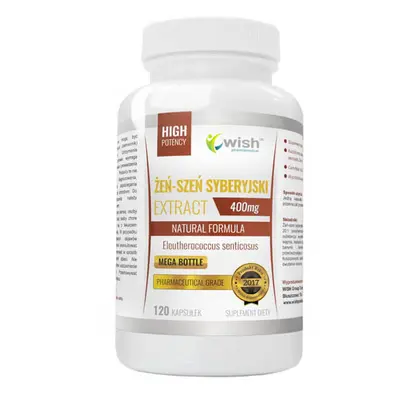 Wish, Estratto di ginseng siberiano 400 mg, 120 capsule