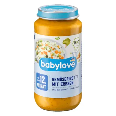 Babylove Menu Risotto alle verdure con piselli 12 mesi, 250 g