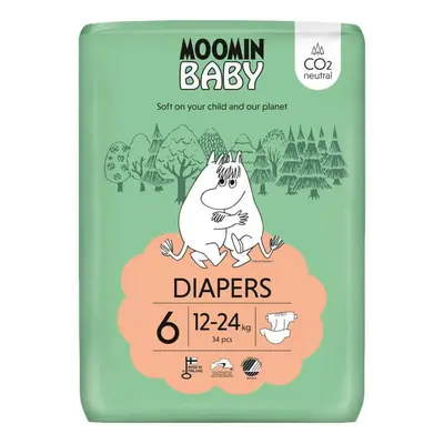 Moomin Baby, pannolini, taglia 6, 12-24 kg, 34 pz