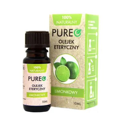 Pureo, olio essenziale di lime, 10 ml