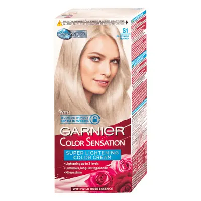 Garnier Color Sensation Tintura permanente per capelli S1 Biondo platino, 1 pz