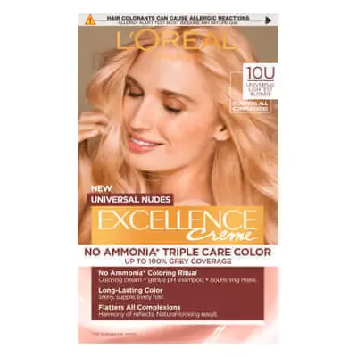 Loreal Paris EXCELLENCE CREME Tintura permanente 10U biondo chiarissimo, 1 pz