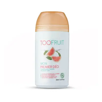 Toofruit, deodorante antibatterico in pallina per bambini, pompelmo e menta, 50 ml