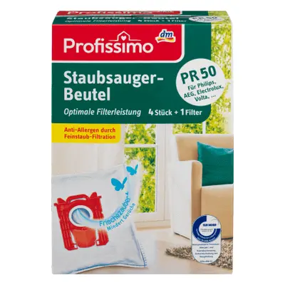 Profissimo Sacchetti per aspirapolvere PR 50, 4 pz