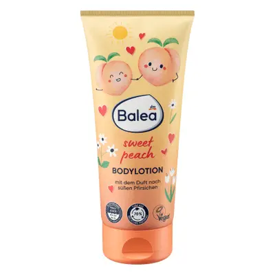 Balea Lozione corpo per bambini alla pesca dolce, 200 ml