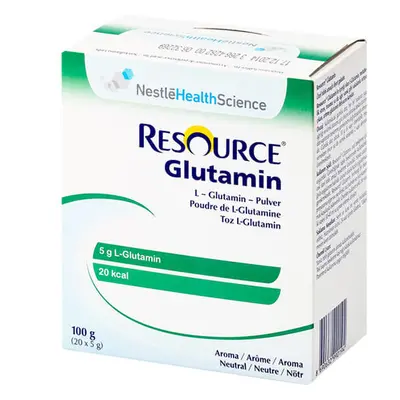 Resource Glutammina, preparazione aminoacidica, gusto neutro, 5 g x 20 bustine