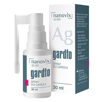 Nanovix Argento Gola Spray - Idratazione e sollievo per la cura quotidiana della gola. Formula e