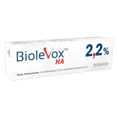 Biolevox HA 2,2%, 2 ml x 1 fiala in siringa