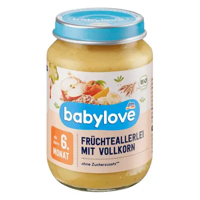 Babylove cereali integrali con frutta varia 6+ ECO, 190 g