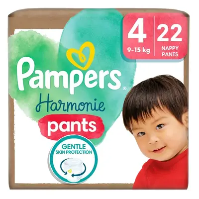 Pampers Harmonie Pants, pannolini, taglia 4, 9-15 kg, 22 pz