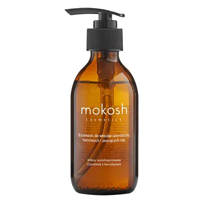 Mokosh, shampoo per capelli ruvidi, fragili e crespi, ciliegia e ambra, 200 ml