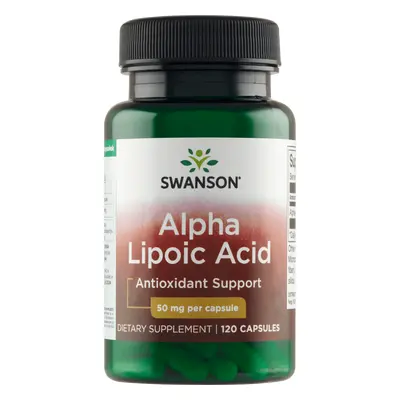 Acido alfa lipoico Swanson, Acido alfa lipoico 50 mg, 120 capsule