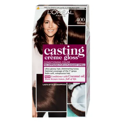 Loreal Paris CASTING CREME GLOSS Tintura per capelli 400 marrone, 1 pz