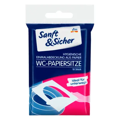 Sanft&Sicher Protezione per il rotolo di carta igienica, in carta, 10 pz