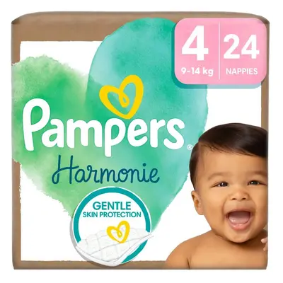 Pampers Harmonie, pannolini, taglia 4, 9-14 kg, 24 pz