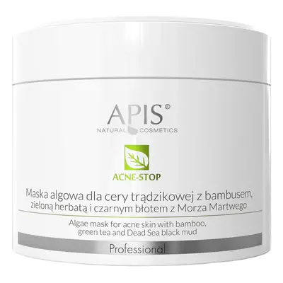 Maschera Viso Alghe Apis Acne-Stop con Bambù, Tè Verde e Fango Nero del Mar Morto 100g