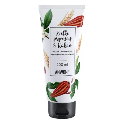 Anwen Germe di Grano e Cacao, maschera per capelli molto porosi, 200 ml