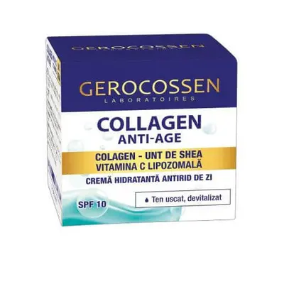 Crema idratante antirughe giorno al collagene Anti-Age, 50 ml, Gerocossen