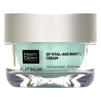 MartiDerm Platinum GF Vital Age Night Cream, crema notte ad azione rassodante, 50 ml