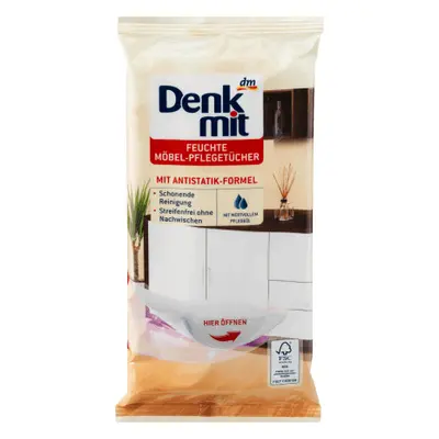 Denkmit Salviette per la cura dei mobili, 24 pz