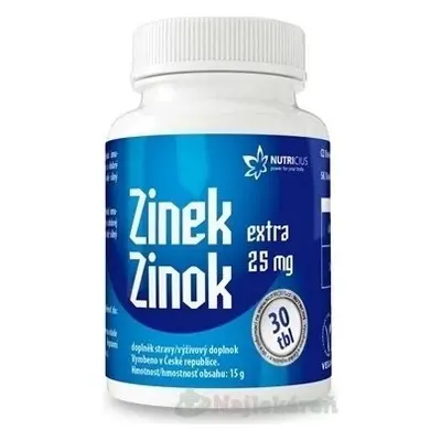 NUTRICIUS Zinc EXTRA 25 mg 1×30 tbl, zinco