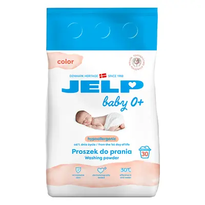 Jelp 0+, detersivo ipoallergenico, colore, 2,25 kg