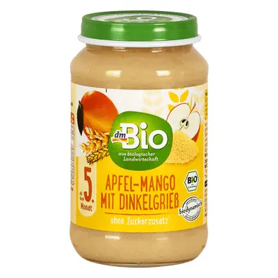 DmBio Purea di mela e mango 5+, 190 g