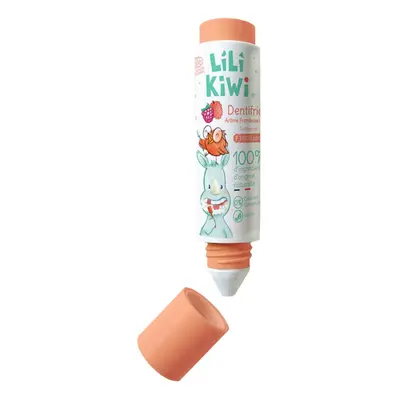 Dentifricio per bambini Lilikiwi con fluoro, lampone e litchi, da 3 anni, 30 ml