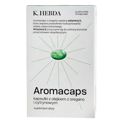 Hebda Aromacaps con olio di origano e limone, 30 capsule