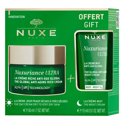 Nuxe Nuxuriance Ultra set, crema giorno ricca 50ml + crema notte 15ml