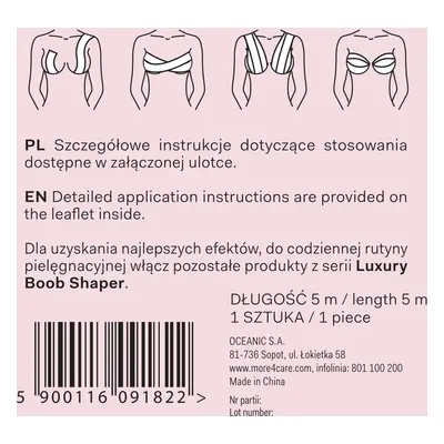 Reggiseno Modellante con Fascia Speciale More4Care - Perfetta Modellatura del Seno - 1 pz