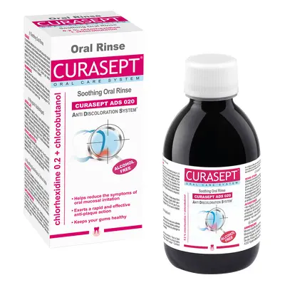 Curasept ADS 220, collutorio con clorexidina 0,20% e clorobutanolo, 200 ml