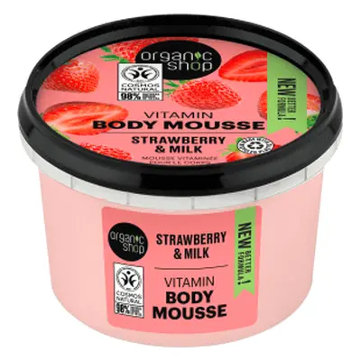 Organic Shop Mousse corpo allo yogurt e fragola, 250 ml