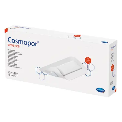 Cosmopor Advance, medicazione per ferite e tagli con forte essudato, autoadesiva, sterile, 25 cm