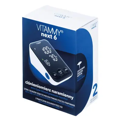 Vitammy Next 6, misuratore automatico della pressione arteriosa del braccio superiore