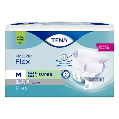 Tena Flex ProSkin, pannolini, taglia M, 71-102 cm, Super, 30 pz