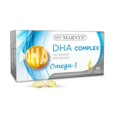 DHA Complex Omega 3 con vitamina E, 60 capsule, Marnys