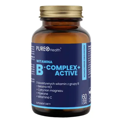 Pureo Health Vitamina B-Complex + Active, 60 capsule