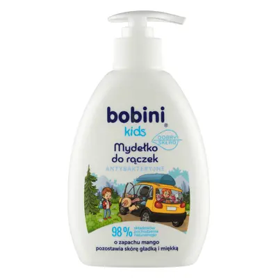 Bobini Kids, sapone per mani antibatterico, con dispenser, mango, 300 ml