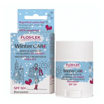 Flos-Lek Winter Care, crema viso in stick, protettiva, SPF 50+, 24 g