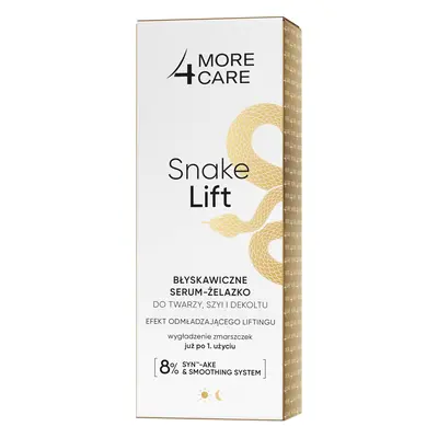 More4Care Snake Lift, siero-gel istantaneo per viso, collo e décolleté, 35 ml